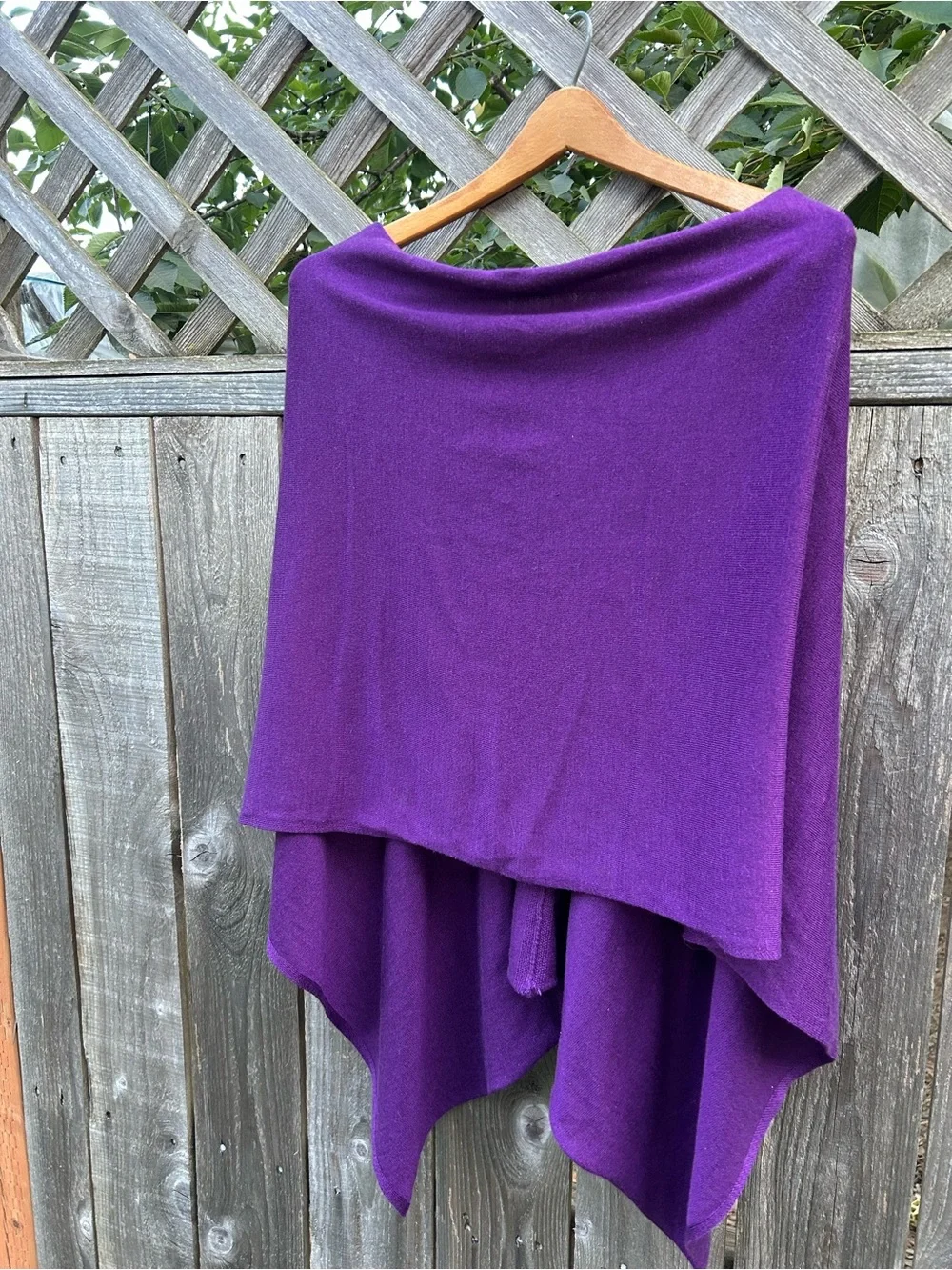 Kerisma Purple Knit Poncho
